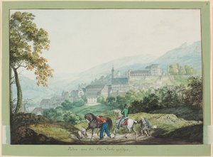 Baden visto dal lato orientale da Carl Philipp Fohr