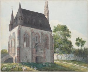 La Totenkapelle a Kiedrich, ca 1814 da Carl Philipp Fohr