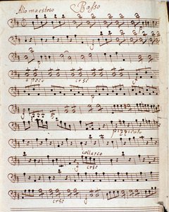 Pagina della partitura del Concerto in Re maggiore di Karl Philipp Stamitz da Carl Philipp Stamitz