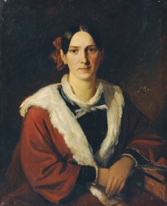 Luise von Schwind, la moglie del pittore Moritz von Schwind da Carl Rahl