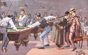 Giocando a biliardo da Carl Robert Arthur Thiele