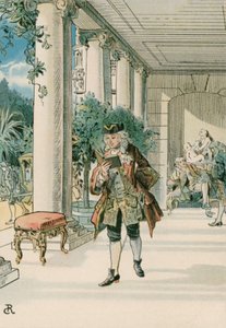 Federico il Grande (1712-1786) a Rheinberg da Carl Rohling