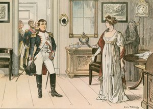 Regina Luisa di Prussia (1776-1810) e Napoleone I (1769-1821) a Tilsit nel 1807 durante la firma del secondo trattato di Tilsit da Carl Rohling