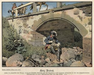 Federico il Grande di Prussia nascosto dal nemico