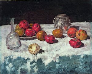 Natura morta con mele, 1889 da Carl Schuch