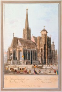 La cattedrale metropolitana di Santo Stefano a Vienna da Carl Schütz