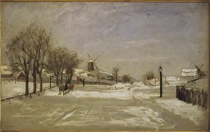 Inverno. Vista di Eriksberg, Stoccolma, c.1880