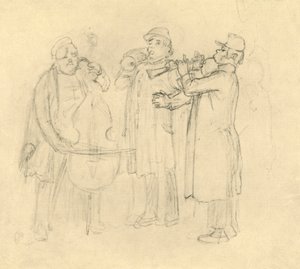 Bettelmusikanten, metà-fine XIX secolo, c1924 da Carl Spitzweg
