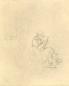 Der Antiquar, metà-fine XIX secolo, c1924 da Carl Spitzweg