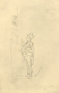 Der Gratulant, metà-fine XIX secolo, c1924 da Carl Spitzweg