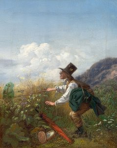 Il cacciatore di farfalle (Botanico) da Carl Spitzweg