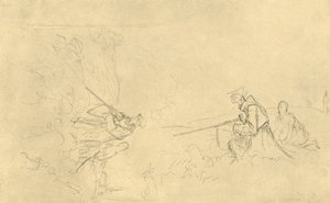 Der Sonntagsjäger, metà-fine XIX secolo, c1924 da Carl Spitzweg