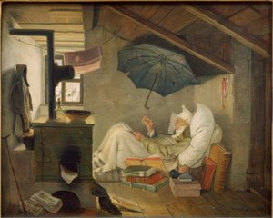 Il povero poeta da Carl Spitzweg
