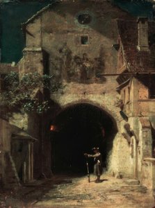 Sentinella che sbadiglia da Carl Spitzweg