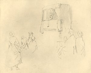 Kasperltheater I, metà-fine XIX secolo, c1924 da Carl Spitzweg