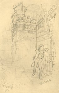 Malvolios Enkel, metà-fine XIX secolo, c1924 da Carl Spitzweg