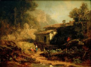 Mulino in montagna da Carl Spitzweg