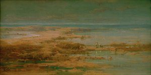 Paesaggio del Nilo con cicogne