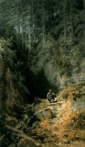 Bambini a scuola nel bosco da Carl Spitzweg