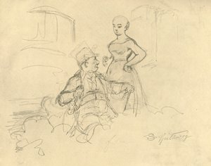 Was ist gefällig, metà-fine 19° secolo, c1924 da Carl Spitzweg