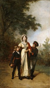 Regina Luise con i suoi figli nel Parco di Luisenwahl, c. 1886