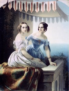 Ritratto delle grandi duchesse Maria Nikolaevna di Russia da Carl Timoleon von Neff