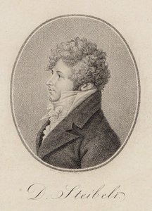 Ritratto del pianista e compositore Daniel Steibelt da Carl Traugott Riedel