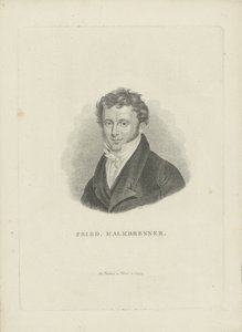 Ritratto del compositore Friedrich Kalkbrenner 1785-1849, ca 1821 da Carl Traugott Riedel