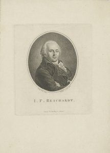 Ritratto del compositore Johann Friedrich Reichardt 1752-1814 da Carl Traugott Riedel
