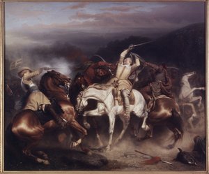 Re Gustavo II Adolfo di Svezia alla battaglia di Trzciana