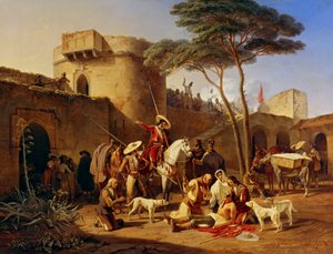 Guerriglieri spagnoli in un forte da Carl Wilhelm Freiherr von Heideck