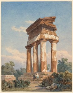 Rovine di un tempio ad Agrigento da Carl Wilhelm Götzloff