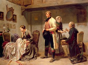 Un brindisi alla coppia fidanzata da Carl Wilhelm Huebner
