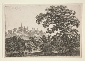 Paesaggio con mulino da Carl Wilhelm Kolbe the elder