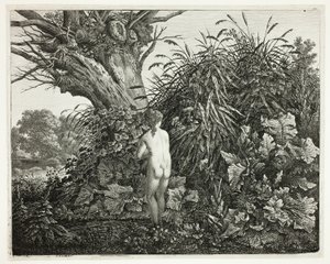 Ninfa in un bosco paludoso da Carl Wilhelm Kolbe, the elder