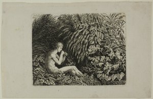 Giovane che suona i flauti di Pan da Carl Wilhelm Kolbe, the elder
