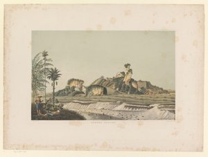 Veduta del Gunung Gamping (Atlas del lavoro Java) da Carl Wilhelm Mieling (possibly)