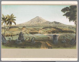 Veduta del monte Sumbing a Giava da Carl Wilhelm Mieling (possibly)