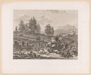 Vendemmia in un paesaggio da Carl Wilhelm Weisbrod