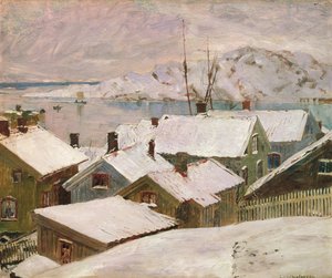 Fiskebackskil in Inverno, 1899 da Carl Wilhelm Wilhelmson
