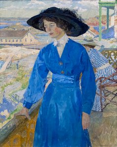 Ragazza in Blu da Carl Wilhelm Wilhelmson