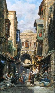 La strada di David a Gerusalemme, c.1890