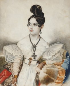 Apollonia Apollinaria Mikhailovna Vielgorskaya 1818-1887, 1830 da Carl von Hampeln