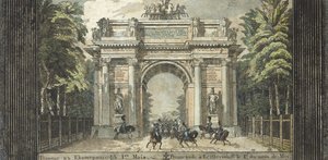 Festival a Catherinehof, 1824-1825 da Carl von Hampeln