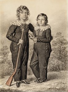 Ritratto di Alexander e Alexei Dondukov-Korsakov da Carl von Hampeln