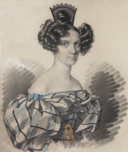Ritratto di Olga Nikolaevna Talyzina, nata Zubova 1803-1882, primi anni 1830