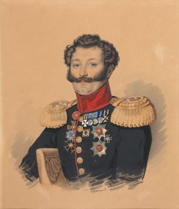 Ritratto del principe Stepan Alexandrovich Khilkov 1785-1854, dopo il 1832 da Carl von Hampeln