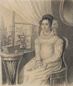 Ritratto di Varvara Alexandrovna Korsakova, primi anni 1820 da Carl von Hampeln