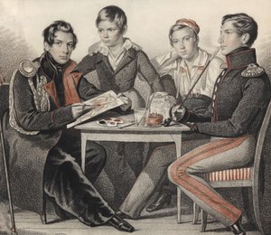 Ritratto dei fratelli Konovnitsyn da Carl von Hampeln