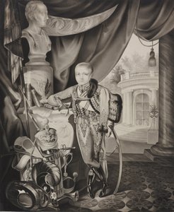 Ritratto del principe ereditario Alessandro Nikolaevič da Carl von Hampeln